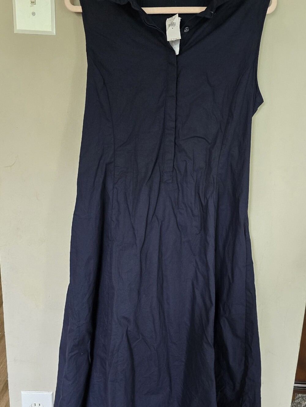 Banana Republic Navy Button-Front Shirt Dress - Picture 10 of 13